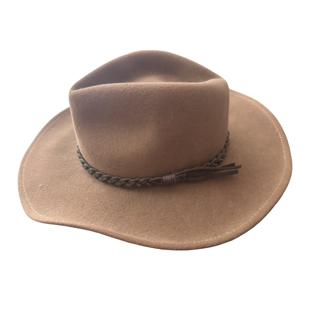 Bailey Switchback LiteFelt Wool Hat Brown Outback Cowboy Medium Made In USA